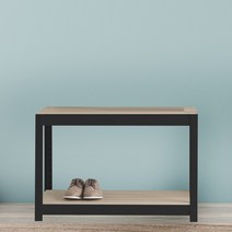 베란다선반 팬트리장 철제수납장 2단 1000 x 400 x 1650, 블랙