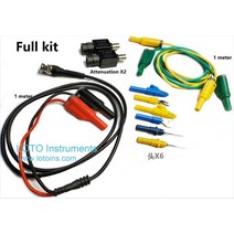정밀 오실로스코프 프로브 연장 케이블/와이어 다목적 테스트 케이블 로토 키트 클립 핀, 03 full kit