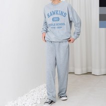 GQQ M781_M280 남자호킨스맨투맨와이드바지세트
