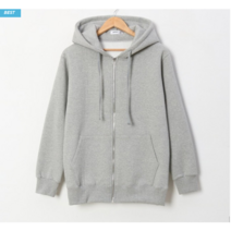 오버핏 기모 두꺼운 후드집업