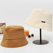 남자 여자 베이직 코듀로이 골덴 버킷햇 벙거지 모자 (6641292)