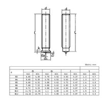 스터드용접기 Welding Screws Spot Head M3 M4 M5 M6 M8 Size Solid Studs Full Standard Pitch Male Bolts, 05 M8 (20pcs)_03 10mm
