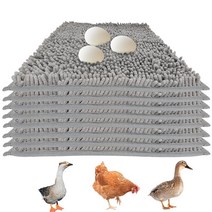 Wensdr 계란을 낳기 위한 부드러운 닭 둥지 패드 8개 닭장 따뜻한 박스 30.5 x 50.8cm(12 20인치)