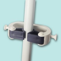 봉걸래 홀더 빗자루 대걸레 스틱 마포 대걸래 마대 봉걸레 걸이 고정 클립 거치대 정리도구, 흰색