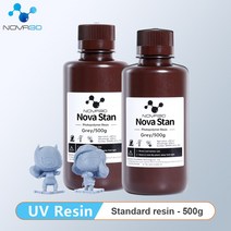 3D 프린팅 재료 NOVA3D 프린터 405nm UV 레진 3D 프린터 재료 500g LCD DLP SLA 수지나 민감한 액체 포토폴리머 포토 폴리머, 3. 500ml Grey, 6. 브라질