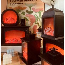 벽난로모형 소품 불멍 거실 장식품, J