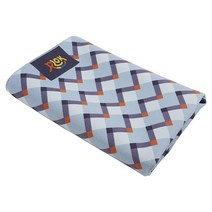 알록 극세사 스포츠 타올, 1장, 스포츠40 지그재그블루그레이