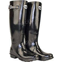 락피쉬 웰링턴 레인부츠 여성 롱부츠 톨 글로스 블랙