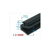 차음재 방음재 흡음재 4/4.5mm 5M L 형 알루미늄 합금 개방형 문 및 창문 EPDM 밀폐형 방수 방음, L 4MM