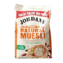 조단스 내츄럴 뮤즐리 아침식사대용 통곡물 달지않은 시리얼 1kg, P00000WD000A