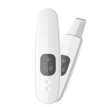 뷰티디바이스SONOFLY-초음파 스킨 스크러버 EMS 펄스 딥 페이스 클리닝 여드름 블랙헤드 제거 페이셜 필링, 01 WHITE