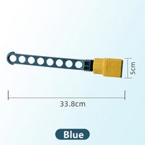 8 구멍 창 건조 랙 여행 옷 장 대 휴대용 여행 옷걸이 다기능 스테인레스 스틸 옷 건조 유물, 하나, Blue