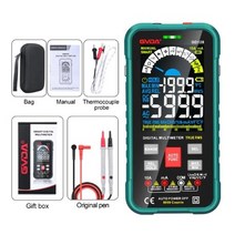 새로운 9999 카운트 디지털 멀티미터 스마트 자동 범위 1000v 10a 테스터 미터 옴 hz 커패시턴스 rel true rms ac dc dmm 멀티 테스터, 협력사, GD128 그린, GD128-그린 + _개