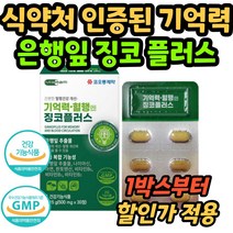 기억력 개선 혈행 엔 징코 Ginkgo 플러스 은행잎 나이아신 추출물 판토텐산 징고 식약처 인증 식약처 인정 두뇌 뇌 플라보노이드 여성 여자 남성 남자 고등학생 중학생, 30캡슐 5박스/5개월