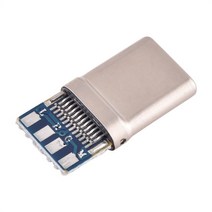 배선커넥터 터미널단자 단자 연결 10PCS USB 3.1 유형 C 커넥터 24 핀 수 소켓 고속 충전 오디오 모듈 리셉터클 어댑터솔더 와이어 케이블 PCB 보드