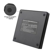 외장cd롬 디비디플레이어 리더기 Hard Plastic USB20 External DVD CDROM RW Player Optical Drives Enclos, 한개옵션0
