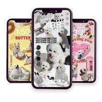 반려동물 아이사진 콜라주 커스텀 아이폰 갤럭시 배경화면, 드리미