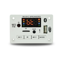 노래 뮤직 음악 MP3 플레이어 블루투스 5.0 mp3 wma 디코더 보드 오디오 모듈 usb tf 라디오 블루투스 5.0 무선 자동차 mp3 플레이어(원격 제어 포함)