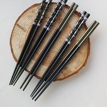 Mallow_쇼핑_4인가족이 함께 쓰기 좋은 루나 젓가락 4세트 나무 수저 우드저분@8688@!^^, 오늘의선택!!플라워4인