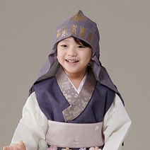 에스큐에스샵 남아 국산 한복소품 금박복건 아동한복소품 도령모 왕건모 - 복건 신옥견 금박