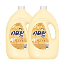 샤프란 시어버터 섬유유연제 소프트코튼 본품, 3.1L, 2개