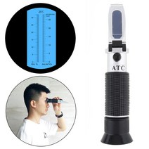 2In 1 0-28% Salinity 0-32%Brix Adjustable Brix & Salt Refractometer with Pipette and Mini Screw Driv, 한개옵션0