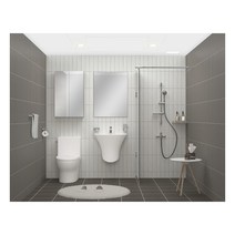 [이누스바스] 이누스 욕실리모델링 패키지 코지브릭 (공용/거실), 선택:샤워파티션