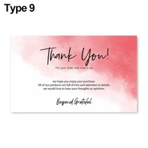 생일축하카드 팝업카드 메세지 세트30 개/갑 독특한 디자인 감사합니다 종, 07 Type   9-30장 세트