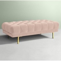 평상형 벤치 벨벳 쇼파 전시장 거실 카페 인테리어 홈, 핑크(120x45x40cm)