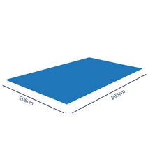 그라운드시트 방수포 텐트시트 Swimming Pool Floor Mat Rectangle PE Waterproof Tarpaulin Tub Anti-dust, [02] 290x206cm