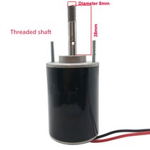 3420 DC 모터 12V 속도 조절 모터 24V 미니 고속 3500 7000rpm 솜사탕 기계 30W 소형 발전기, 02 Long shaft, 02 24V 7000rpm