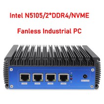 2.5G pfSense 라우터 11th 인텔 셀러론 N5105 4 x i225 Nics NVMe 2 DDR4 팬리스 소프트 OPNsense 방화벽 VPN 서버, [01] Intel N5105, [01] No Ram No Storage