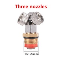 충전식 농약 분무기 방역 엔진 소독기 연막기 예초기 압축 살포기 고압 분사기 부품 14quot 스레드 고 분무 팬 모양의 노즐 관개 먼지 제거 냉각 정원 농업 살충제, 3 노즐 i 커넥터