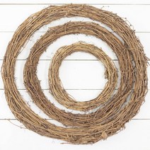 라탄 나무 리스틀 조화만들기 우드 리스재료, 20cm