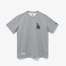 뉴에라 뉴에라 남여공용 MLB 애니버서리 LA 다저스 티셔츠 헤더 그레이 13546494