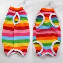 고양이 봄옷 강아지봄옷 아기고양이 중형견 여름 스핑크스고양이 애견의류 애견 특이한 티셔츠 소형견 냐옹이 이유식 소송 귀여운 강아지 점프 슈트 안티 릭 복구 참존복 수술 후 인쇄, 색상ful+XL