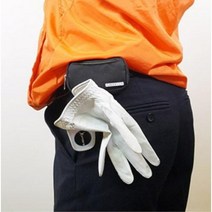 남성 골프 파우치 골프볼케이스 골프티와 장갑까지 부착 가능(블랙)