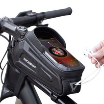 락브로스 B6 카본 하드팩 탑튜브 스마트폰 가방 자전거 프레임 백 앞, 단품