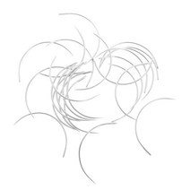 GHSHOP 25개 곡선형 매트리스 손 바느질 가정용 도구 4가지 크기, 합금, 바늘