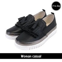 여성 태슬 슬립온 로퍼 rA-300 블랙