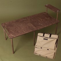 [전용가방 증정 이벤트] 국내제작 캠핑 우드테이블 접이식 + UV코팅, (가방증정) 캠핑테이블 기본형, 평면거치대 + 랜턴거치대