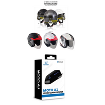 MT볼레바드 헬멧 MOTO A1 블루투스 세트 패키지, 2.무광블랙