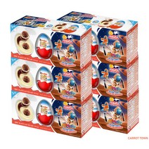 킨더조이 보이 T-3 6개(총 18입) 블루 장난감 어린이 초콜릿 어린이날, 6개, 60g