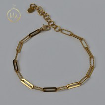 24k 순금 심플 클립 체인 팔찌 5.625g+18k