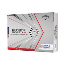 캘러웨이 크롬 소프트 X LS 트리플 트랙 골프공, White