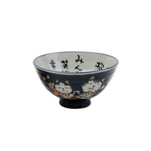 유포코리아 일제 도자기 고양이 대접(일제-237) 국그릇 업소용그릇 업소용식기 도자기그릇 다용도그릇, 1개