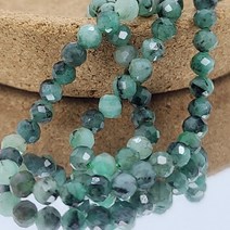 딸럽 세라피나이트 3mm 1줄(멀티컷 라운드 볼 비즈) DL504 주얼리 천연석 재료