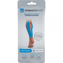 StrengthTape 유니 성인 종아리 & 쿼드 근육 키네시올로지 테이핑 키트 블루 키트 미국 [관부가세 포함] 707056, Calf Quad, StrengthTape Kinesiology Tapin