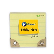 스티키 노트 형노랑 76x76 100매 4개 점착식메모지 접착식메모지