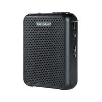 메가폰 확성기 미니 Takstar-E300 10W 휴대용 음성 증폭기 유선 마이크 FM 라디오 AUX 블루투스 스피커 교, [01] 1 black with mic